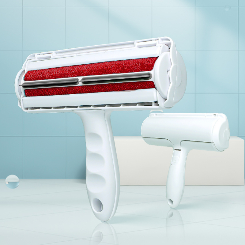 Cool Claw Perie Roll pentru animale de companie — îndepărtarea părului de la pisici și câini — ejectare păr cu un singur clic, cap pătrat, corp PP