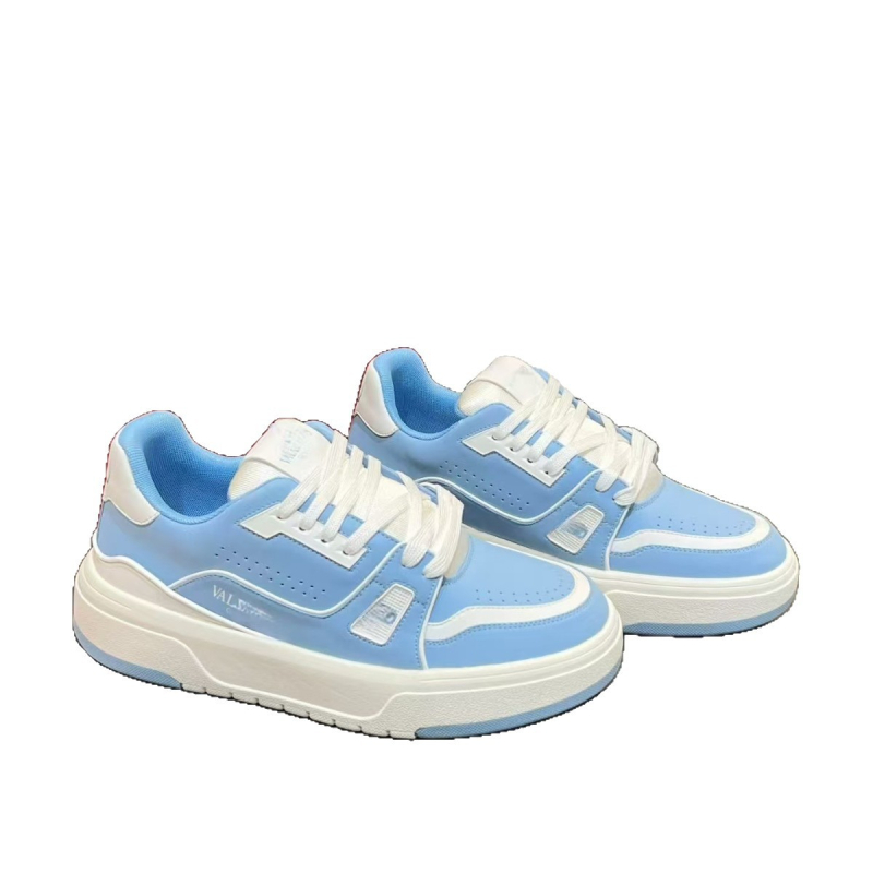 Uniszex bőr sneaker első réteg marhabőrből, habgumí talppal, fűző, kerek orr, textil belső talp