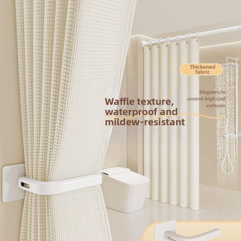 Set sprchových závesov do kúpeľne — Materiál: bavlna a ľan; Štýl: japonský a kórejský; Vzor: 69850; Pôvod: Iné