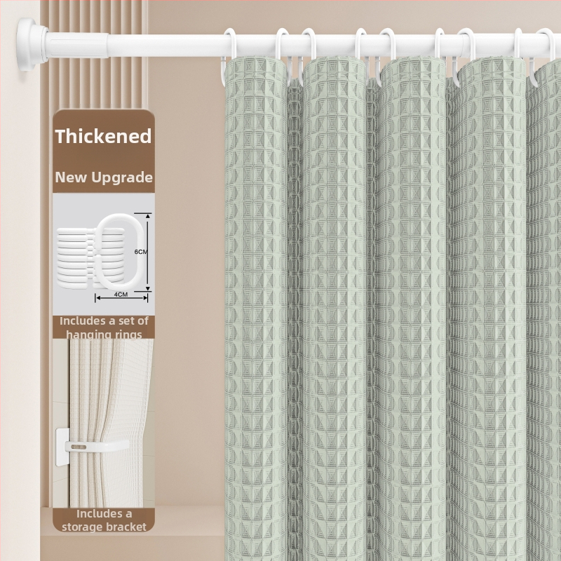 Set sprchových závesov do kúpeľne — Materiál: bavlna a ľan; Štýl: japonský a kórejský; Vzor: 69850; Pôvod: Iné