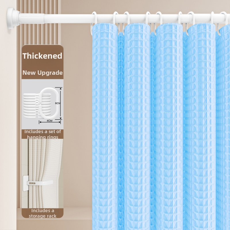 Set sprchových závesov do kúpeľne — Materiál: bavlna a ľan; Štýl: japonský a kórejský; Vzor: 69850; Pôvod: Iné