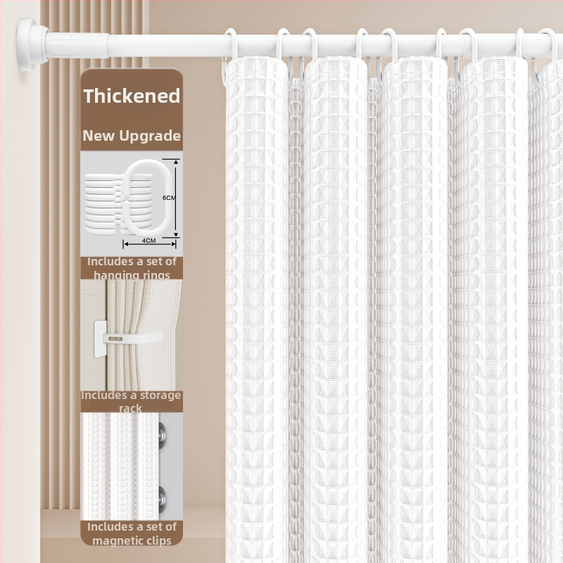 Set sprchových závesov do kúpeľne — Materiál: bavlna a ľan; Štýl: japonský a kórejský; Vzor: 69850; Pôvod: Iné