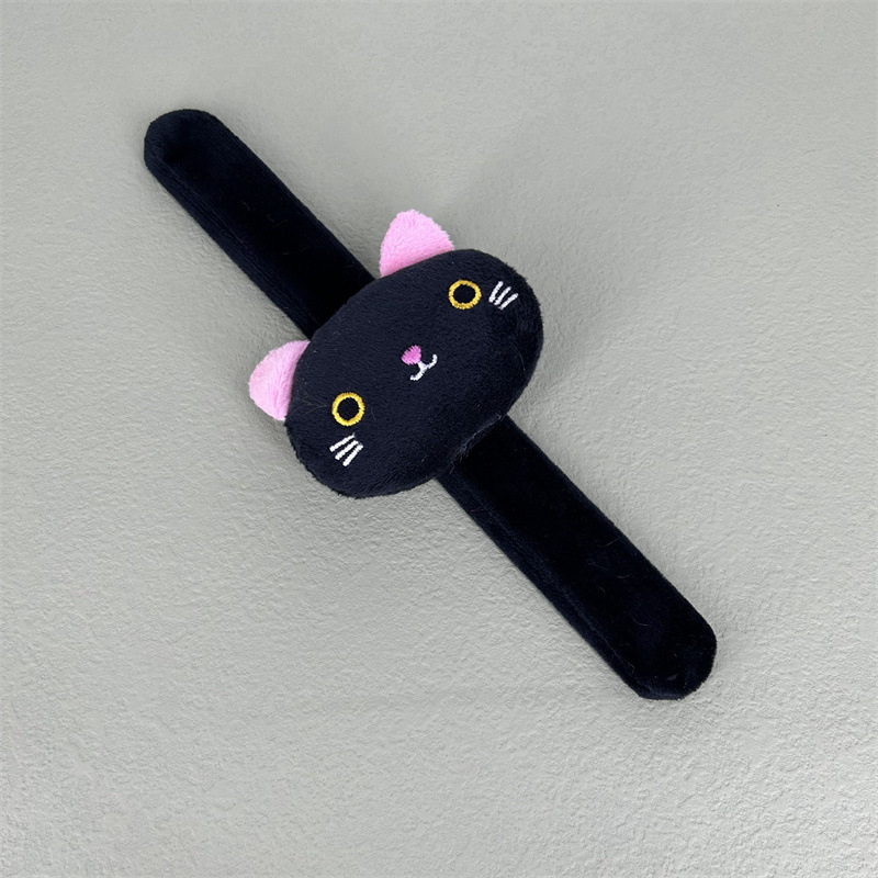 Jucărie din pluș cu pisicuță pentru brățară DIY, îmbrăcare, pluș scurt, umplutură PP bumbac, vârsta 7–14 ani