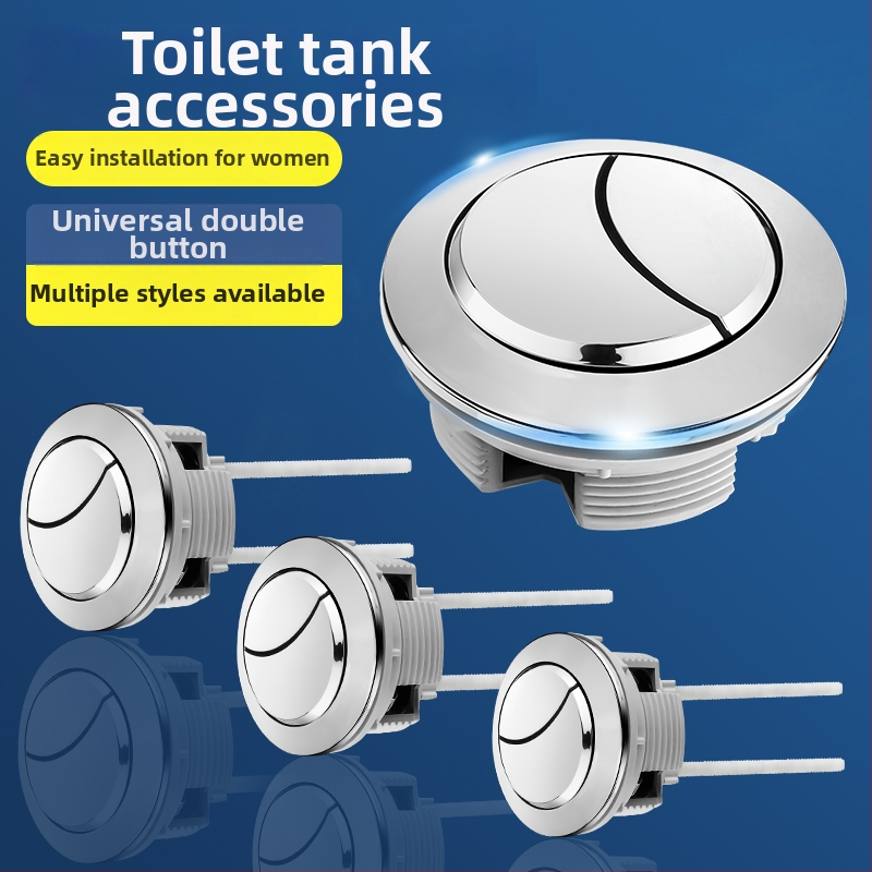 WC öblítő gomb hosszabbító rúddal, ABS műanyag, Saomao márka, nyomógombos működés, injektiós formázás