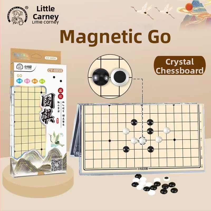 Mágneses összecsukható kristály sakkasztal több játékhoz: Flying Chess, Xiangqi, Gomoku és Go (Mágneses; Összecsukható; Kristály tábla)