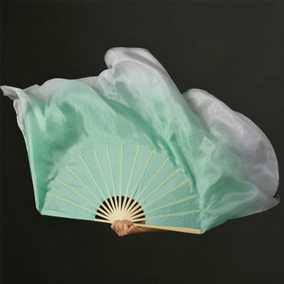 Fan din mătase pentru dansul burții, ramă din bambus, stil clasic, dans de deschidere