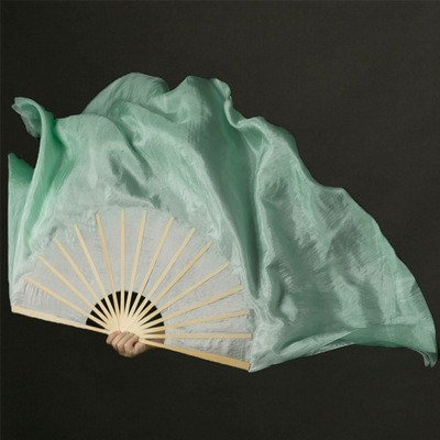 Fan din mătase pentru dansul burții, ramă din bambus, stil clasic, dans de deschidere