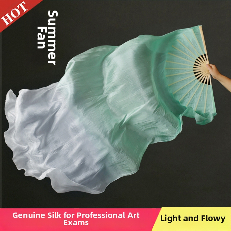 Hodvábny tanečný fanúš s bambusovým rámom, klasický štýl, otvárací tanec