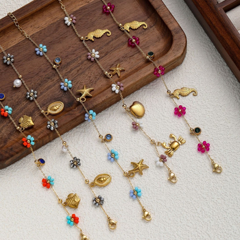 Set brățări Ze Hao din oțel de titan electroplatinat – pentru femei, design original, stil Animale/Zodii, idee cadou, Primăvara 2025