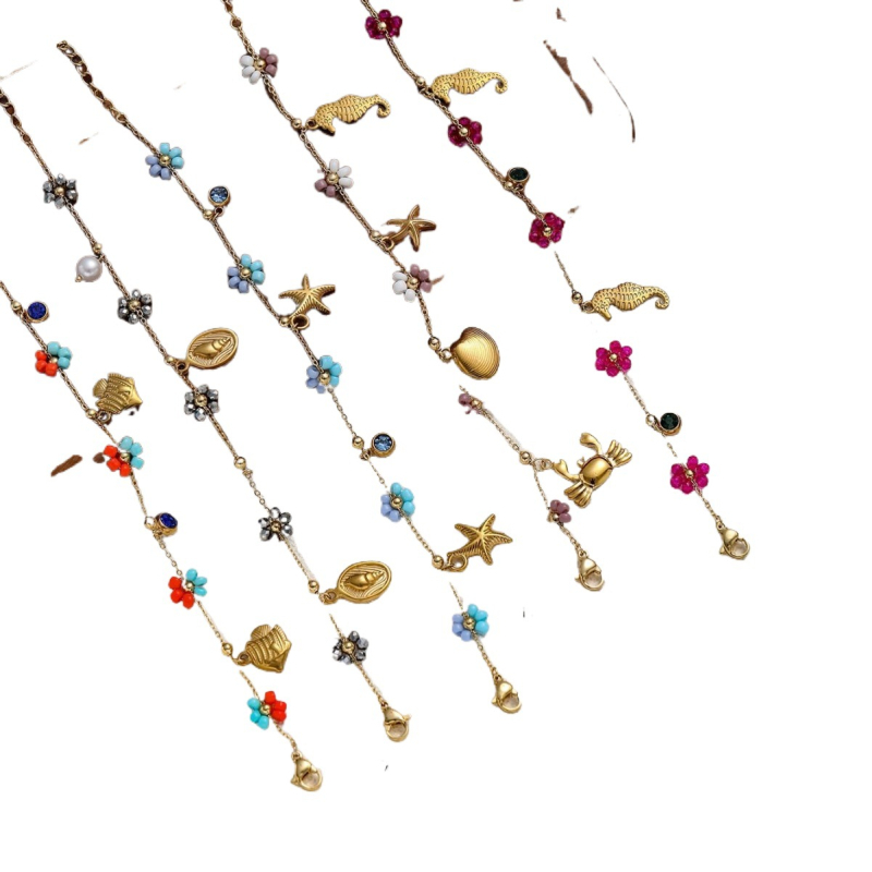 Set brățări Ze Hao din oțel de titan electroplatinat – pentru femei, design original, stil Animale/Zodii, idee cadou, Primăvara 2025