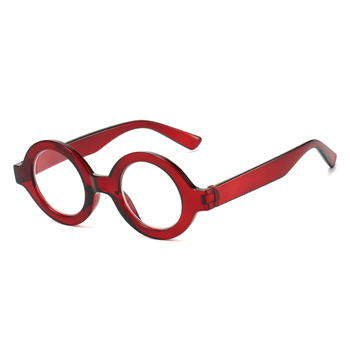 Ochelari de citit cu ramă rotundă, protecție împotriva luminii albastre, lentile PC, ramă completă, compatibili cu miopie, stil vintage artistic, vara 2025.