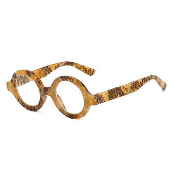 Ochelari de citit cu ramă rotundă, protecție împotriva luminii albastre, lentile PC, ramă completă, compatibili cu miopie, stil vintage artistic, vara 2025.