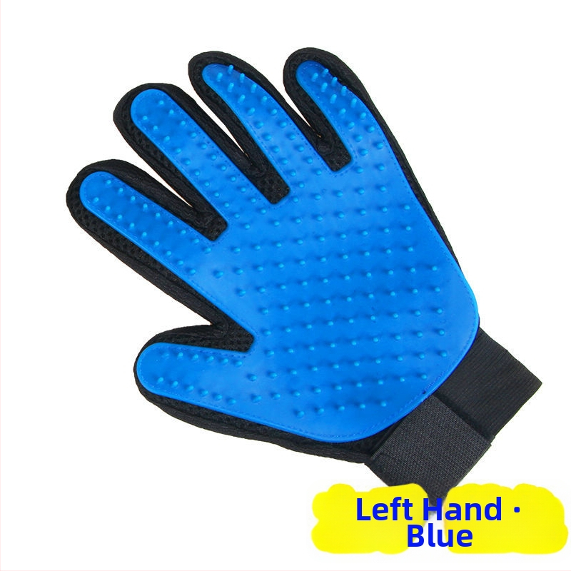 Rukavica na starostlivosť o mačky a psy z gumy – na kúpanie, odstraňuje voľnú srsť; značka Other; pôvod China; neimportované