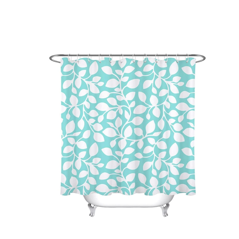 Cortină de duș - Temă oceanică cu stea de mare și țestoasă, imprimare digitală, poliester impermeabil 90 g, personalizabil