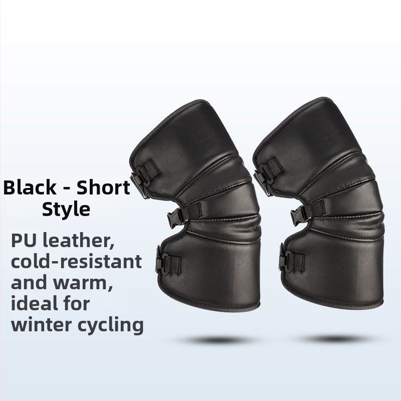 Zimné cyklistické kolenné chrániče – flísová výstelka, HeatTech technológia, vetruodolné a proti chladu pre dospelých