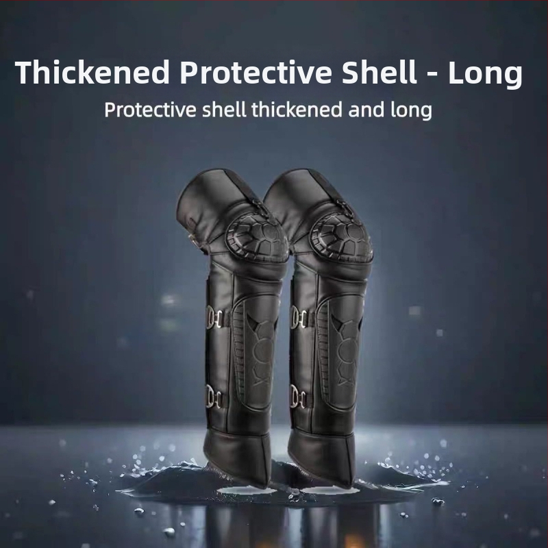 Zimné cyklistické kolenné chrániče – flísová výstelka, HeatTech technológia, vetruodolné a proti chladu pre dospelých