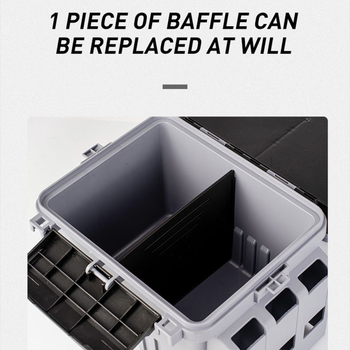 Cutie pentru echipament de pescuit cu design cu două straturi, ABS material, pentru exterior | Jon