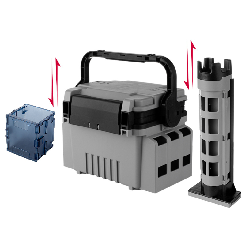 Cutie pentru echipament de pescuit cu design cu două straturi, ABS material, pentru exterior | Jon