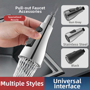 Konyhai mosogató csaptelepi kihúzható fúvóka – habosító, anti-spric, teleszkópos csere, ABS