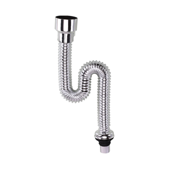 Conector pentru conductă de scurgere a urinării, în formă de S, montaj pe perete, anti miros, ABS