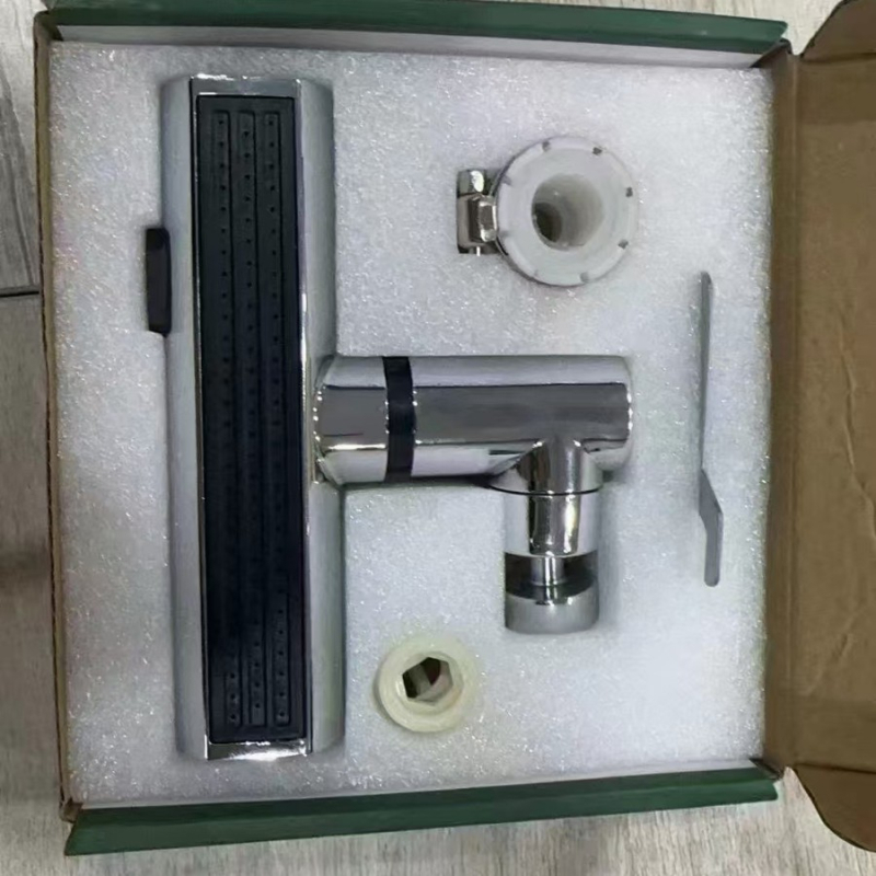 Extender pentru robinet de bucătărie cu aerator rotativ, adaptor universal (ABS, montaj prin înșurubare, aerator rotativ, robinet de bucărie)