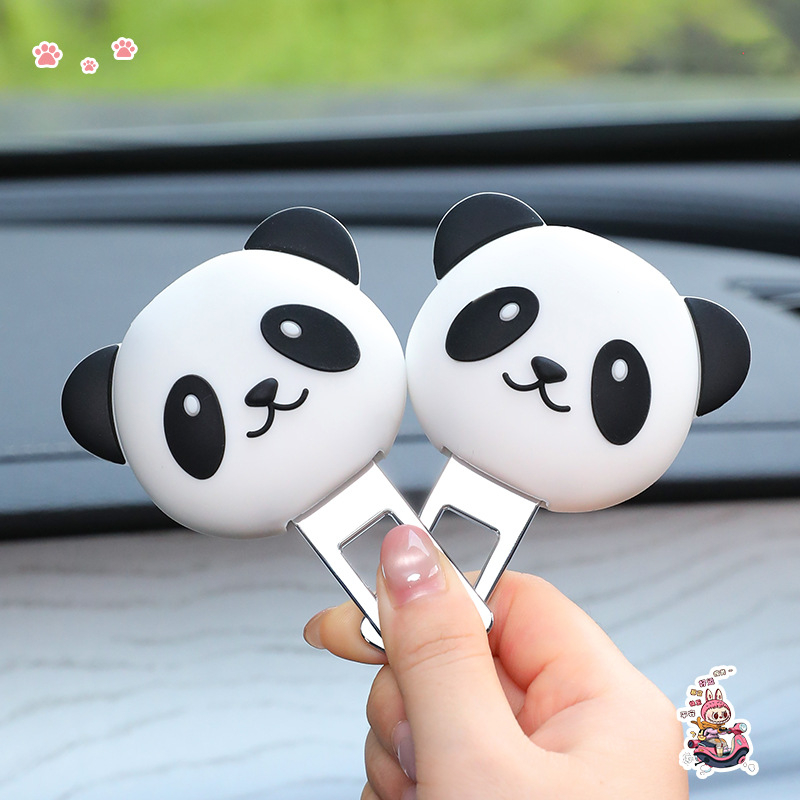 Clip interior de mașină pentru centură, cu extensie și conector de blocare, stil cuplu (Metal + silicon, Model Qe8930, imprimare logo disponibilă, personalizare disponibilă)