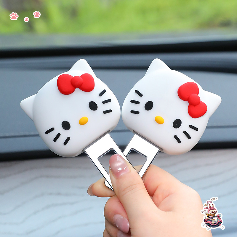 Clip interior de mașină pentru centură, cu extensie și conector de blocare, stil cuplu (Metal + silicon, Model Qe8930, imprimare logo disponibilă, personalizare disponibilă)