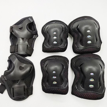 Set de protecție pentru copii – genunchiere, protecții pentru coate și încheieturi – 6 piese, pentru roller, ciclism, schi și skateboard (Părți: Genunchi, Coate, Încheieturi; Pentru copil; Sport: Roller)