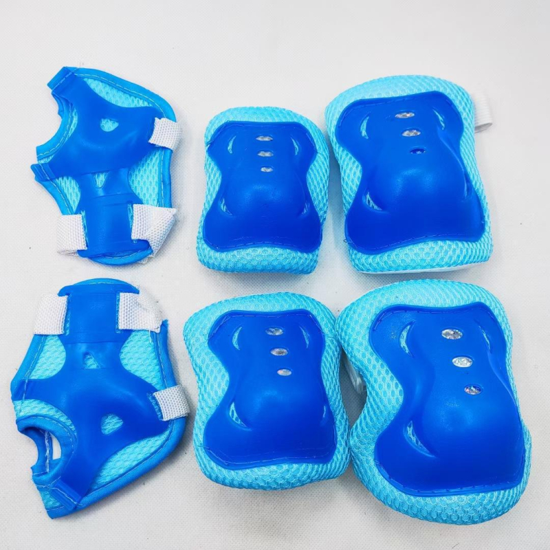 Set de protecție pentru copii – genunchiere, protecții pentru coate și încheieturi – 6 piese, pentru roller, ciclism, schi și skateboard (Părți: Genunchi, Coate, Încheieturi; Pentru copil; Sport: Roller)