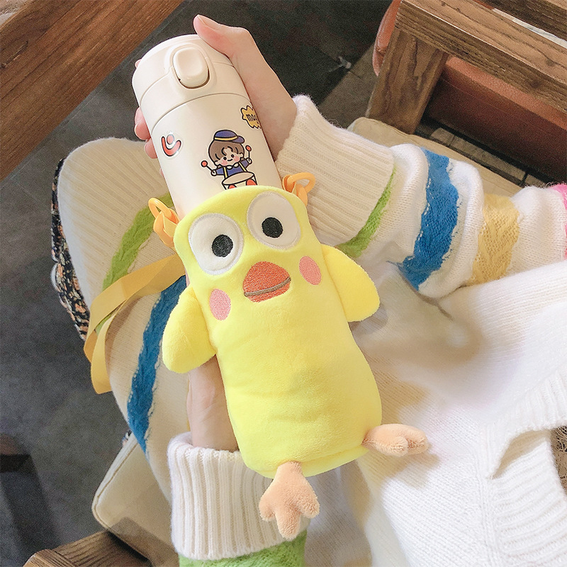 Acoperire din pluș pentru ceașcă, iarnă, stil desen animat, detașabilă și lavabilă, izolație, 10 buc./pachet, Brand Beautiful Bubble