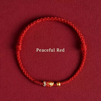 Brățară din șnur împletit, cu inscripții litere și cifre, unisex, realizată printr-o tehnică antică.