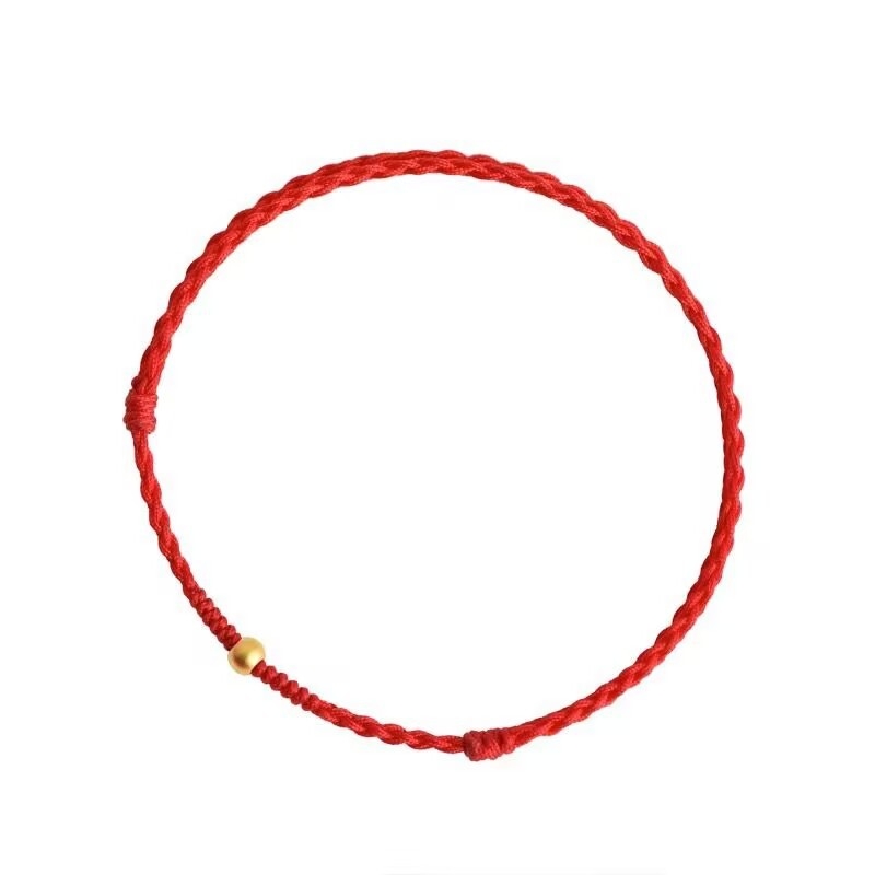 Brățară din șnur împletit, cu inscripții litere și cifre, unisex, realizată printr-o tehnică antică.