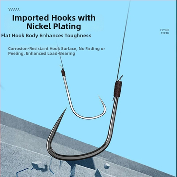 Sichuan diaoweng Dupla horog – tüske nélküli, 100 db, tóparti horgászathoz