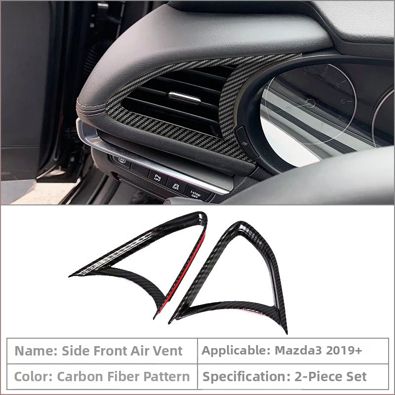 Unutarnje komponente Mazda3 (Axela): držač za čašu u središnjoj konzoli, okvir mjenjača, okvir stražnjeg otvora za ventilaciju