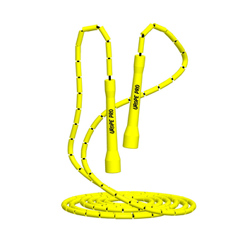 Užeta za skakanje s bambusom i PP perlicama, podesivo, višebojne perle, za odrasle i djecu