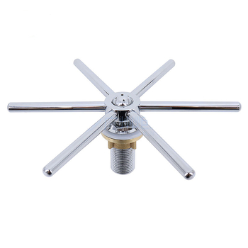 Duză de spălat pahare pentru chiuveta bucătărie, corp din cupru, montaj prin gaură, deschidere spirală, construcție cu articulație unică, miez de valve din cupru