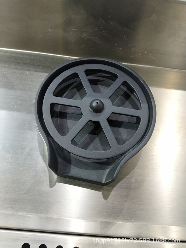 Duză de spălat pahare pentru chiuveta bucătărie, corp din cupru, montaj prin gaură, deschidere spirală, construcție cu articulație unică, miez de valve din cupru