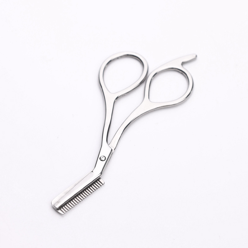 Foarfecă pentru sprânene cu pieptene – oțel inoxidabil, set de instrumente pentru sprânene, pentru femei și bărbați