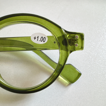 Kerek keretű szemüveg PC lencsékkel és PC kerettel, anti-kék fény, teljes keret, irodalmi retro stílus idős korosztálynak