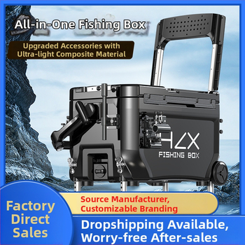 Rybárska skriňa 3600 s rohovým vežovým dizajnom – ultraľahká, kompletná sada, ABS, zosilnená, viacúčelová; Značka Fairy in the painting; Kapacita 32-45; Pôvod Zhejiang
