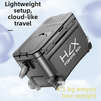 Rybárska skriňa 3600 s rohovým vežovým dizajnom – ultraľahká, kompletná sada, ABS, zosilnená, viacúčelová; Značka Fairy in the painting; Kapacita 32-45; Pôvod Zhejiang