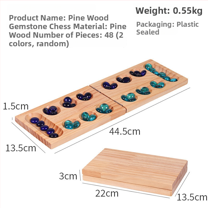 Edukatív fa logikai sakk-puzzle játék gyerekeknek és felnőtteknek, anyag: Nanzhu, csomagolás: színes doboz, minden korosztály számára