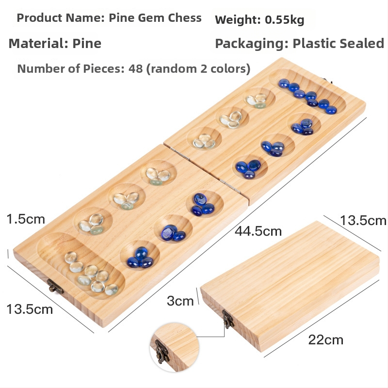 Edukatív fa logikai sakk-puzzle játék gyerekeknek és felnőtteknek, anyag: Nanzhu, csomagolás: színes doboz, minden korosztály számára