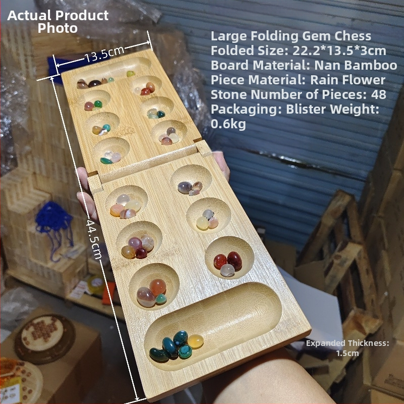 Edukatív fa logikai sakk-puzzle játék gyerekeknek és felnőtteknek, anyag: Nanzhu, csomagolás: színes doboz, minden korosztály számára