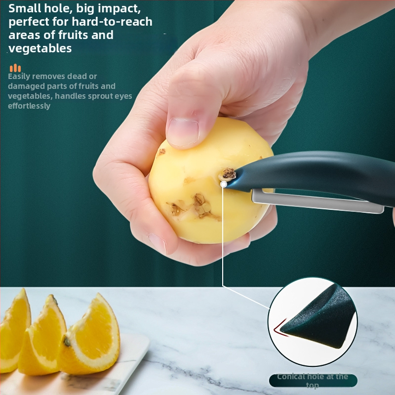 Ošúvavač ovocia a zeleniny – nerezová oceľ a plast, viacúčelový kuchynský nástroj, Creative Woodworking Room