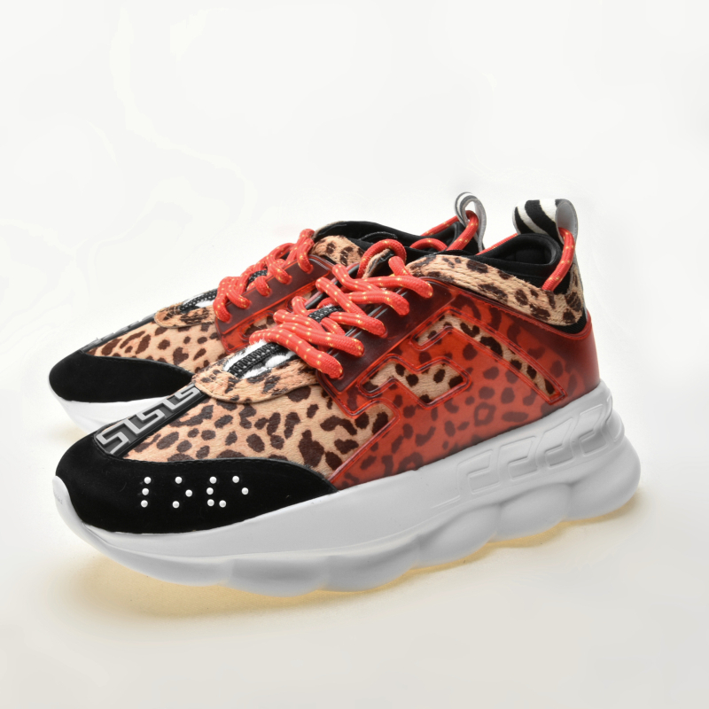 Adidași damă cu talpă groasă, model retro, partea superioară din plasă, design asortat, șireturi, pantofi sport casual pentru primăvară