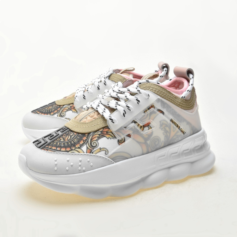 Adidași damă cu talpă groasă, model retro, partea superioară din plasă, design asortat, șireturi, pantofi sport casual pentru primăvară