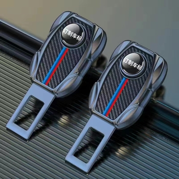 Extensor de centură auto, aliaj de aluminiu + piele, brand jx, personalizare disponibilă, imprimare a logoului