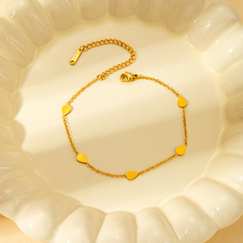 Brățară din oțel inoxidabil pentru femei, finisaj electroplating, design geometric, stil de lux