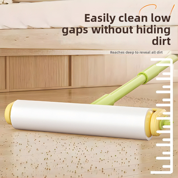 Hosszú nyélű szöszszedő hengerr szőnyegekhez, szélesített görgő, műanyag, márka Kelei